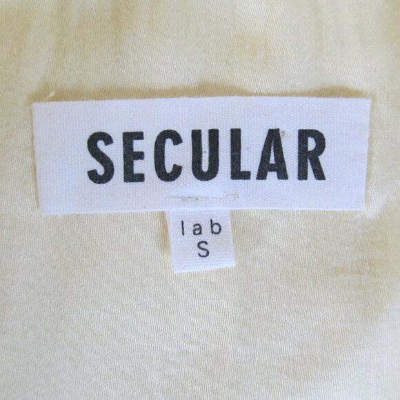 Secular Lab Revolve Button Up Yellow Blouse Shirt - Picture 12 of 14